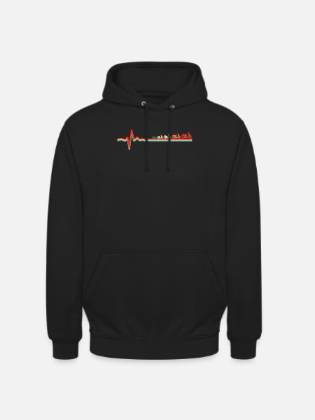 Scooter Ekg Heartbeat - Unisex Hoodie - black