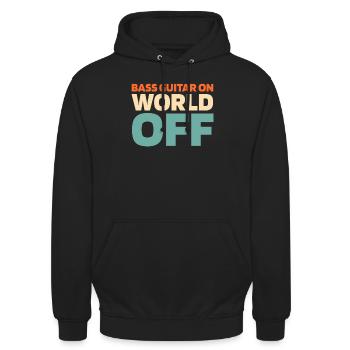Bassist Bass Guitar Basser - Unisex Hoodie - black - Front - Alina (178cm) & Michal (187cm)