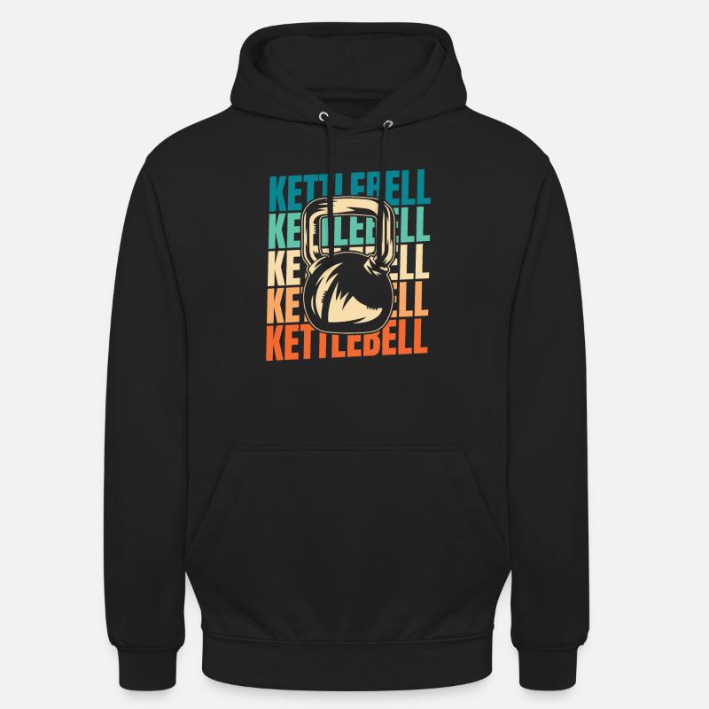 Kettlebell - Sweat-shirt à capuche unisexe - noir