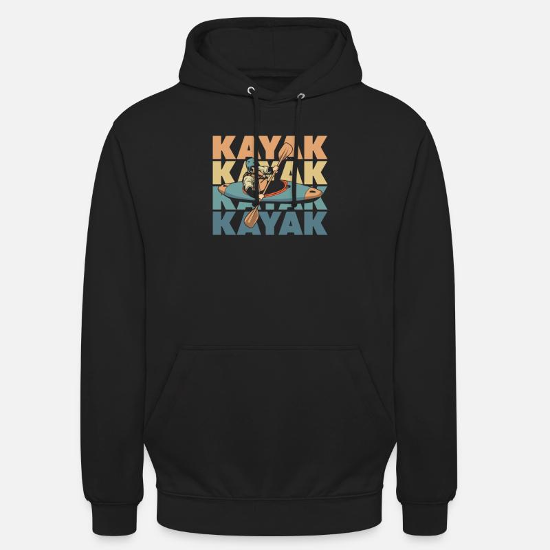 Kajaker - Unisex Hoodie - Schwarz