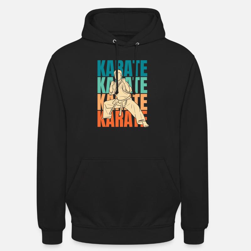Karaté - Sweat-shirt à capuche unisexe - noir