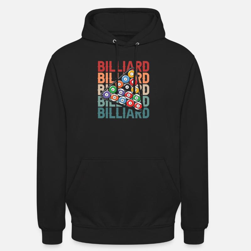 Billard - Sweat-shirt à capuche unisexe - noir