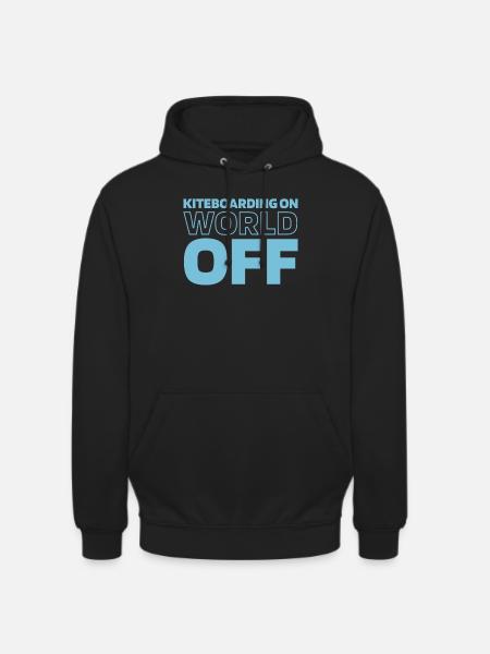 Kitesurfer Kitesurfing Kiting Kitesurfing - Unisex Hoodie - black