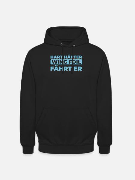 Wing Surf Wing Foil - Unisex Hoodie - black