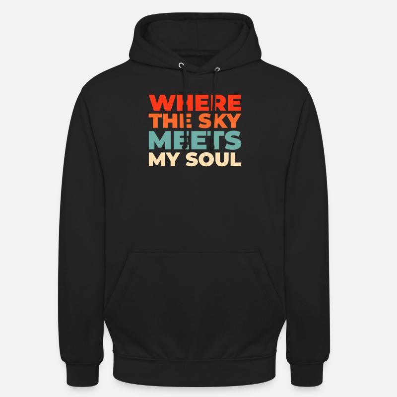 Paramotor Gleitschirmfliegen - Unisex Hoodie - Schwarz