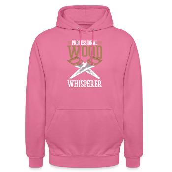 Zimmermann Tischler Schreiner - Unisex Hoodie - Pink - Vorne - Alina (178cm) & Michal (187cm)