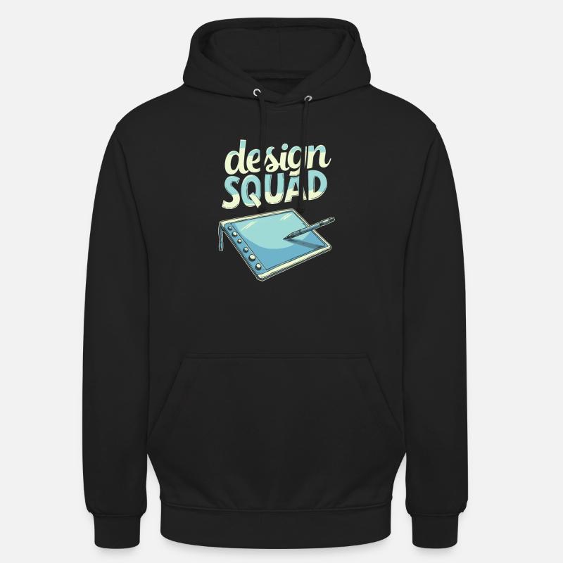 Équipe de graphistes - Sweat-shirt à capuche unisexe - noir