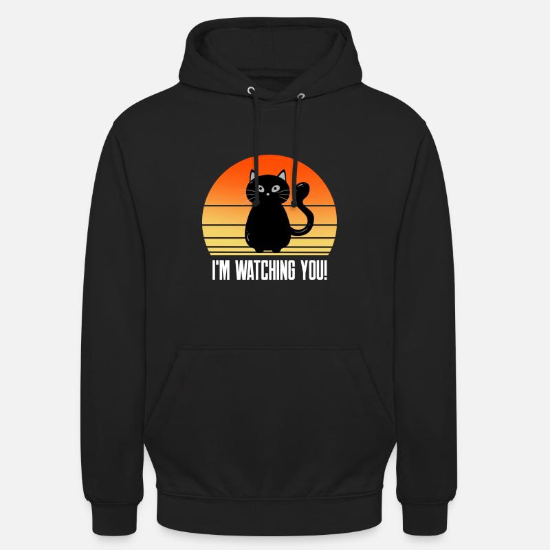 Je suis un chat noir - Sweat-shirt à capuche unisexe - noir