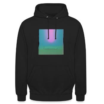 Sonne pink - Unisex Hoodie - Schwarz - Vorne - Alina (178cm) & Michal (187cm)