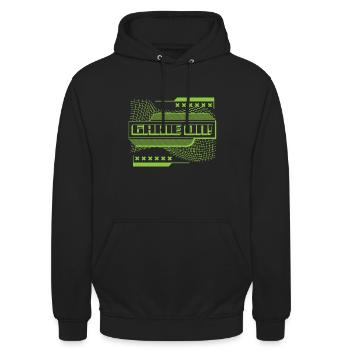 Game On Gaming Controller Gamer Gift Saying - Unisex Hoodie - black - Front - Alina (178cm) & Michal (187cm)