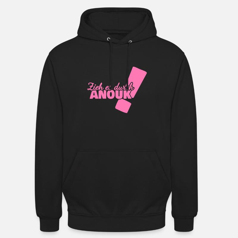 Anouk comme prénom - Sweat-shirt à capuche unisexe - noir