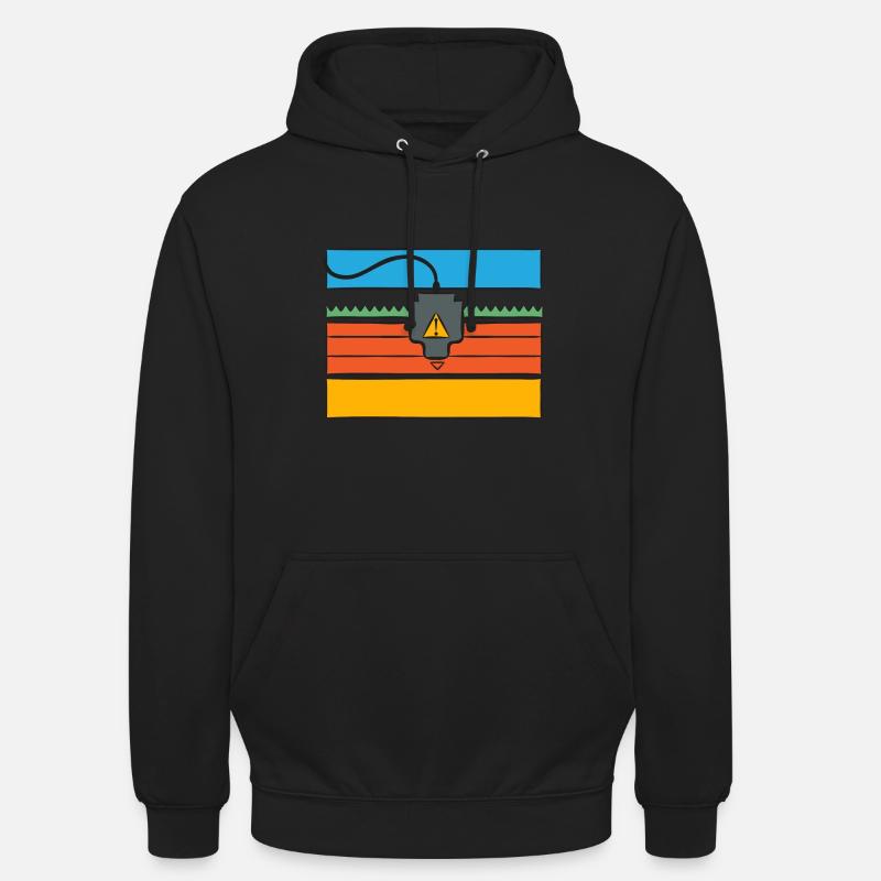 3D Drucker 3D Druck - Unisex Hoodie - Schwarz