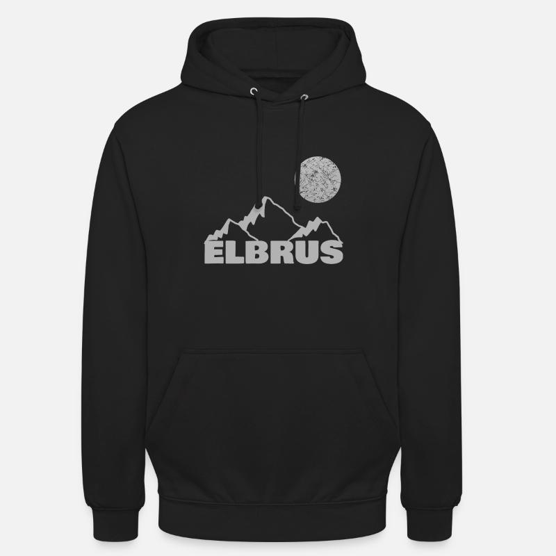 Elbrus - Sweat-shirt à capuche unisexe - noir
