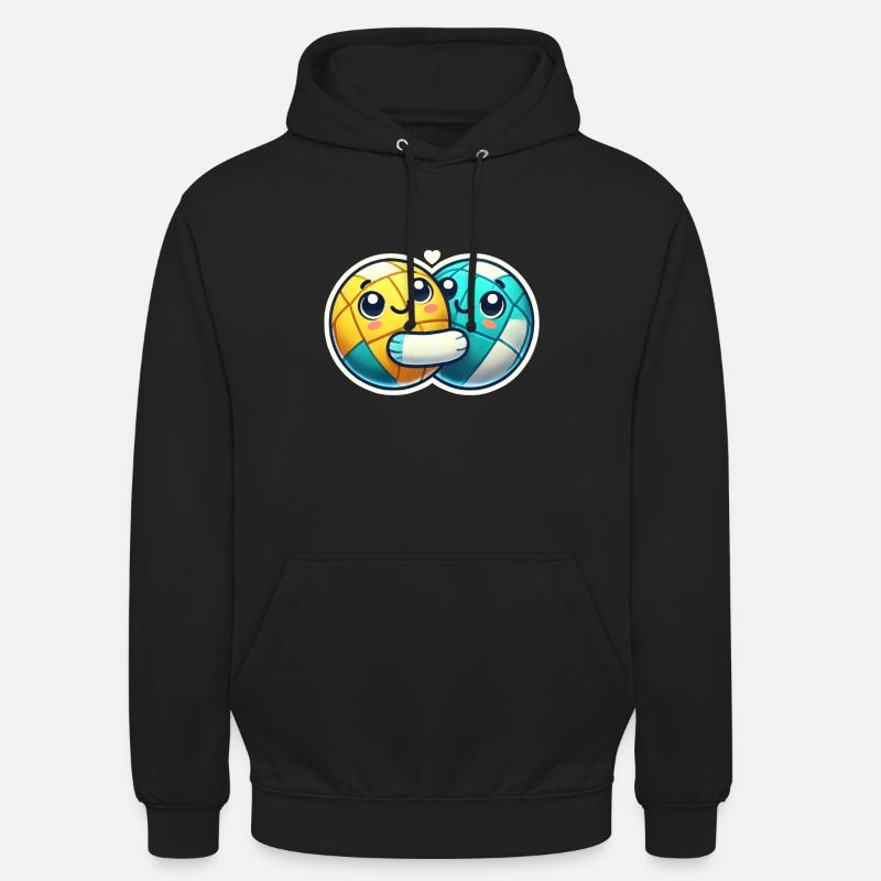 Hanball Love - Sweat-shirt à capuche unisexe - noir