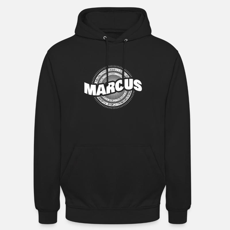 Idée cadeau Marcus - Sweat-shirt à capuche unisexe - noir