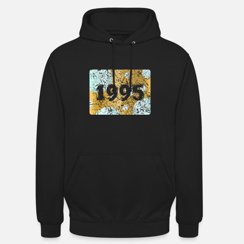 1995 1995 - Sweat-shirt à capuche unisexe - noir