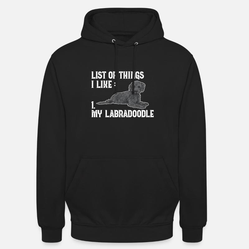 Labradoodle Chien - Sweat-shirt à capuche unisexe - noir