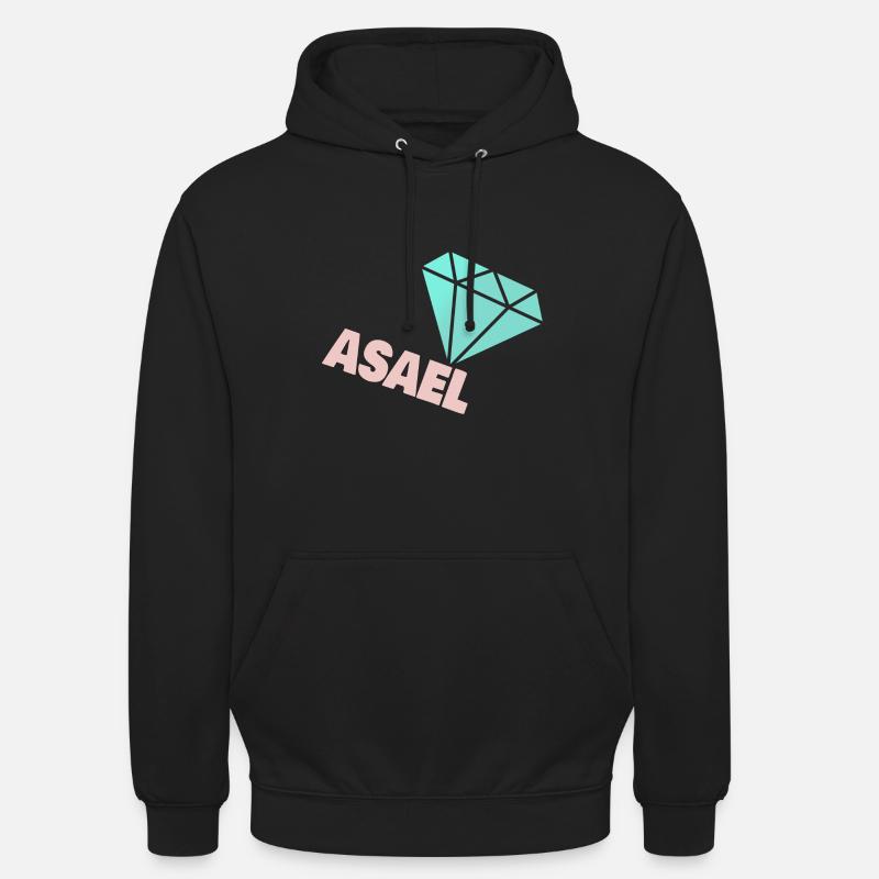 Diamant Asael - Sweat-shirt à capuche unisexe - noir