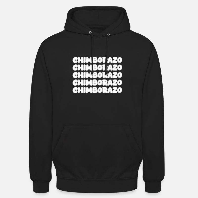 Chimborazo comme grimpant - Sweat-shirt à capuche unisexe - noir