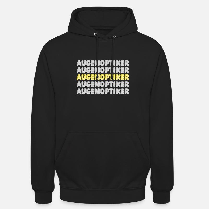 Opticien de travail - Sweat-shirt à capuche unisexe - noir