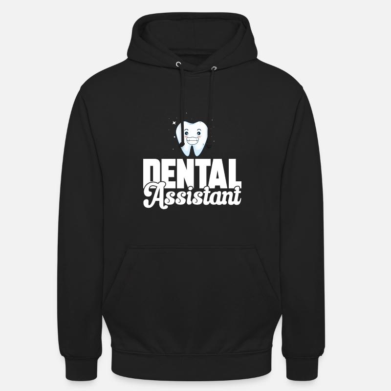 Assistante dentaire Assistante dentaire - Sweat-shirt à capuche unisexe - noir