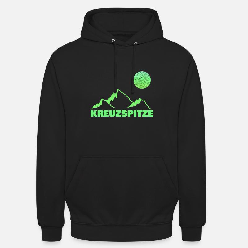 Kreuzspitze comme escalade - Sweat-shirt à capuche unisexe - noir
