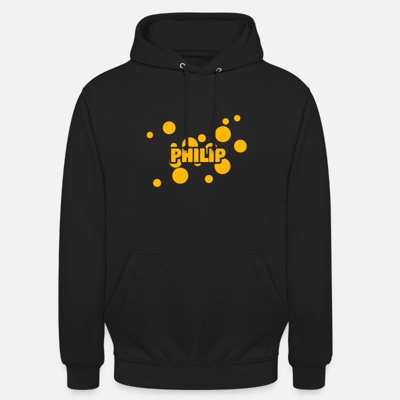 Philippe Philippe - Sweat-shirt à capuche unisexe - noir