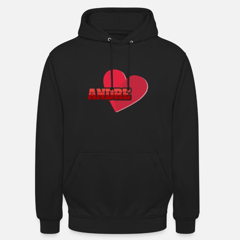 Cadeau pour André - Sweat-shirt à capuche unisexe - noir