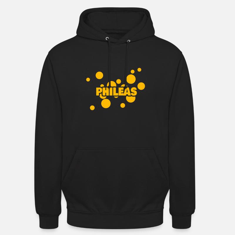 Philéas - Sweat-shirt à capuche unisexe - noir