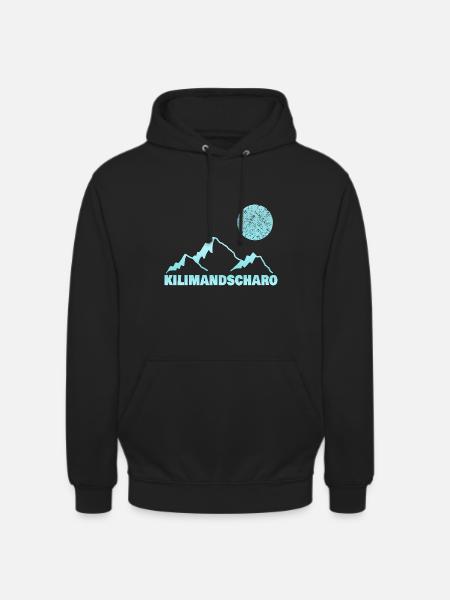 Kilimanjaro as mountaineering - Unisex Hoodie - black