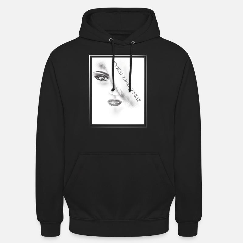 Des yeux comme ça - Sweat-shirt à capuche unisexe - noir