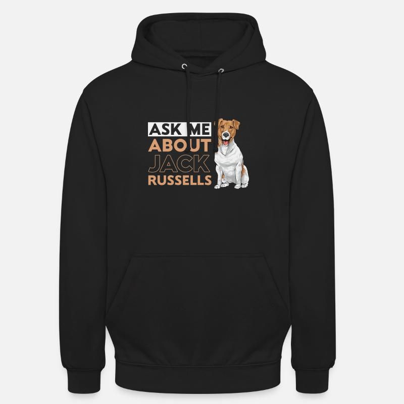 Jack Russell Terrier - Sweat-shirt à capuche unisexe - noir