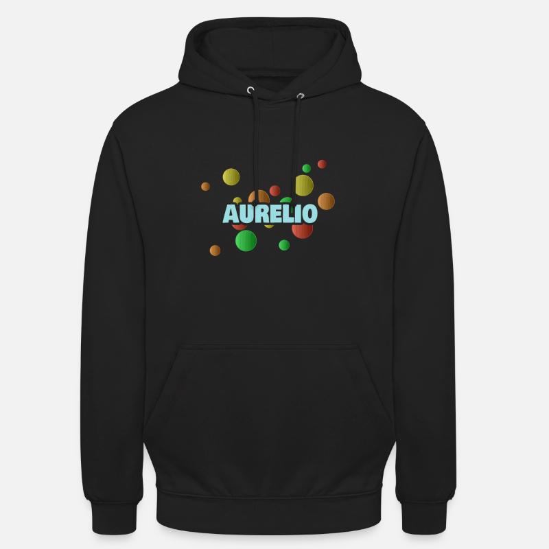 First name Aurelio - Unisex Hoodie - black