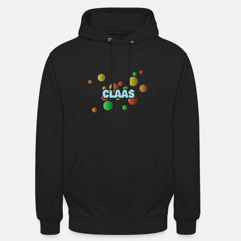 Claas Claas - Sweat-shirt à capuche unisexe - noir