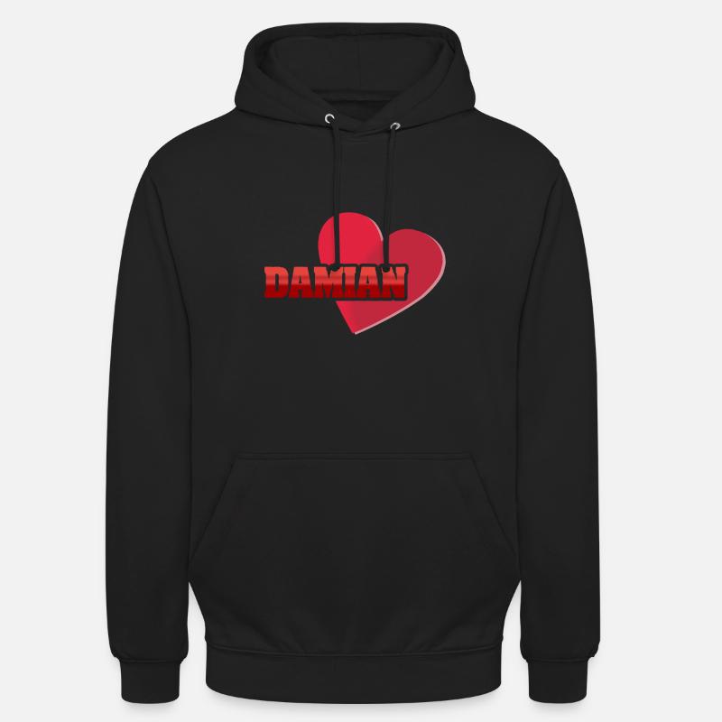 Cadeau pour Damian - Sweat-shirt à capuche unisexe - noir