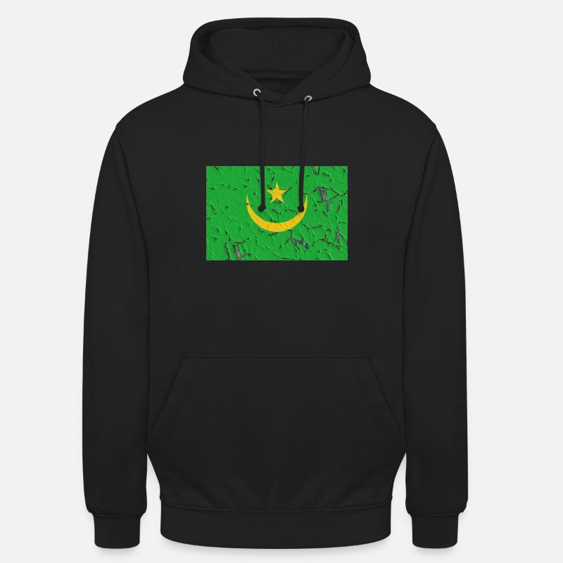 La Mauritanie comme drapeau - Sweat-shirt à capuche unisexe - noir