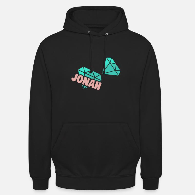 Cadeau pour Jonas - Sweat-shirt à capuche unisexe - noir