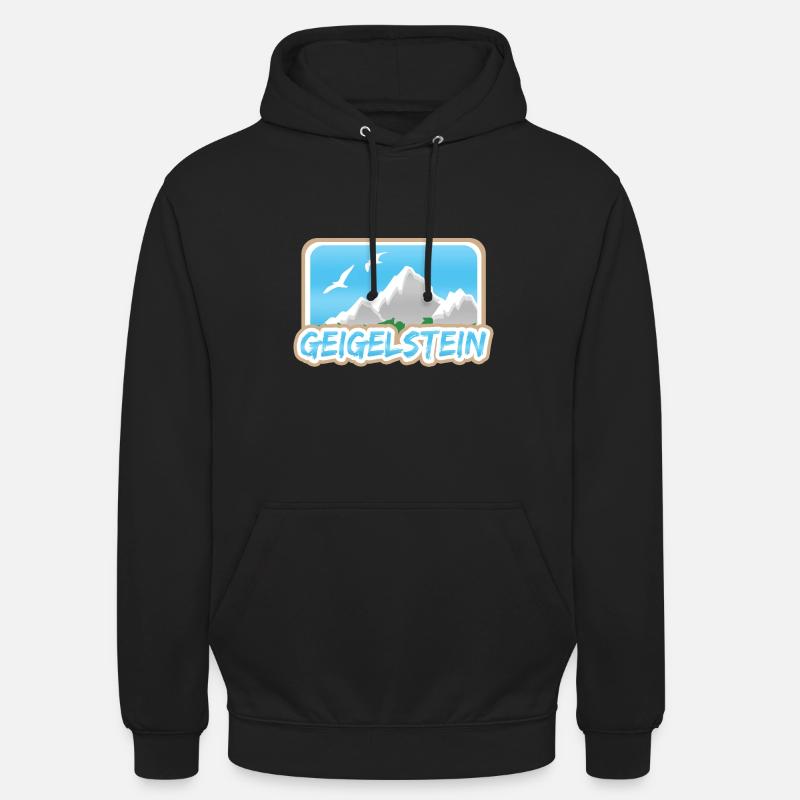 Geigelstein Geigelstein - Sweat-shirt à capuche unisexe - noir