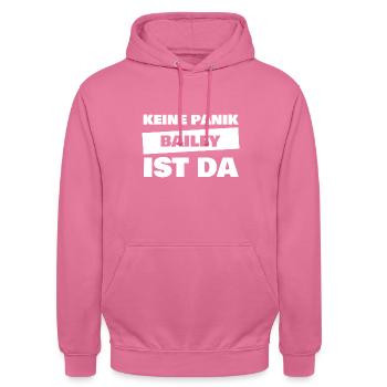 Vorname Bailey - Unisex Hoodie - Pink - Vorne - Alina (178cm) & Michal (187cm)
