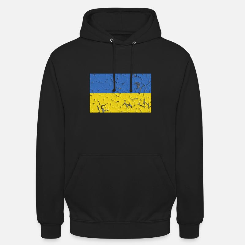 Ukraine - Sweat-shirt à capuche unisexe - noir