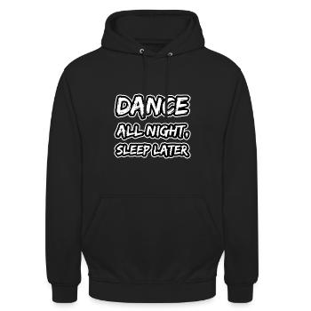 Dance - Unisex Hoodie - black - Front - Alina (178cm) & Michal (187cm)