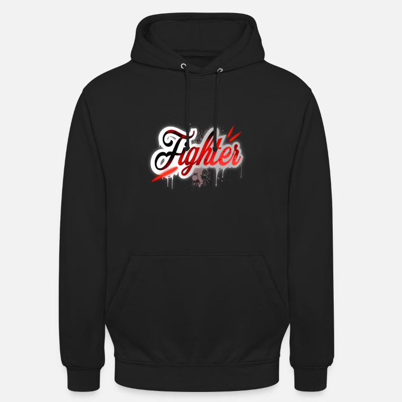 Combattant - Sweat-shirt à capuche unisexe - noir