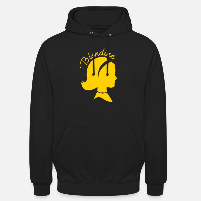 BLONDINE Design Tshirt Geschenk - Unisex Hoodie - Schwarz