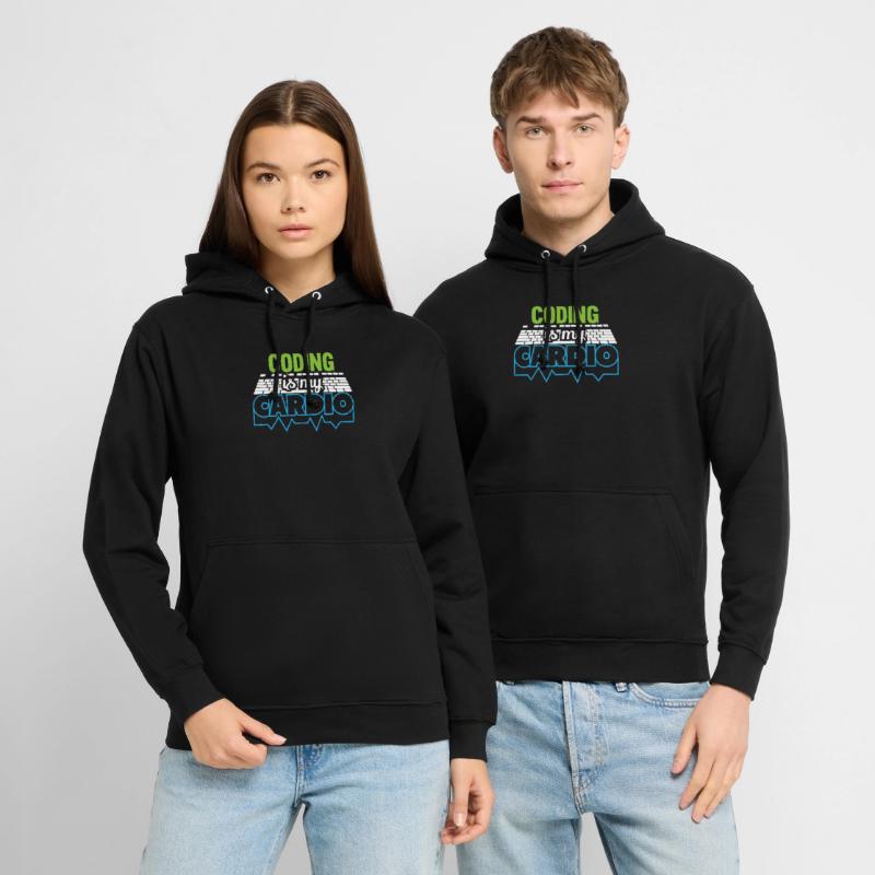 PROGRAMMERS Coding est mon développeur Cardio Funny Sweat-shirt à capuche unisexe