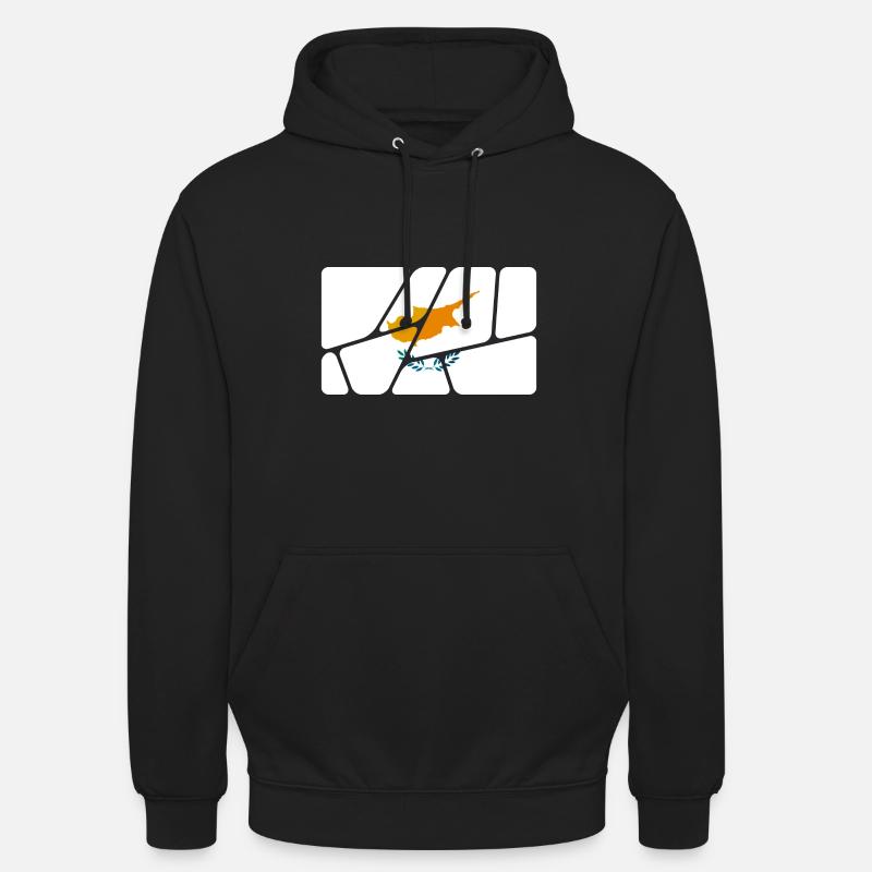 Chypre comme Chypre - Sweat-shirt à capuche unisexe - noir