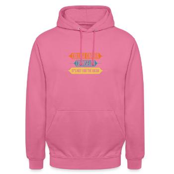 College Career Counseler Not For Weak - Unisex Hoodie - pink - Front - Alina (178cm) & Michal (187cm)