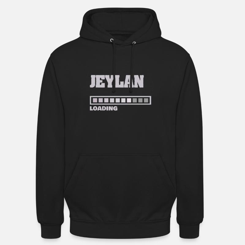 Jeylan - Sweat-shirt à capuche unisexe - noir