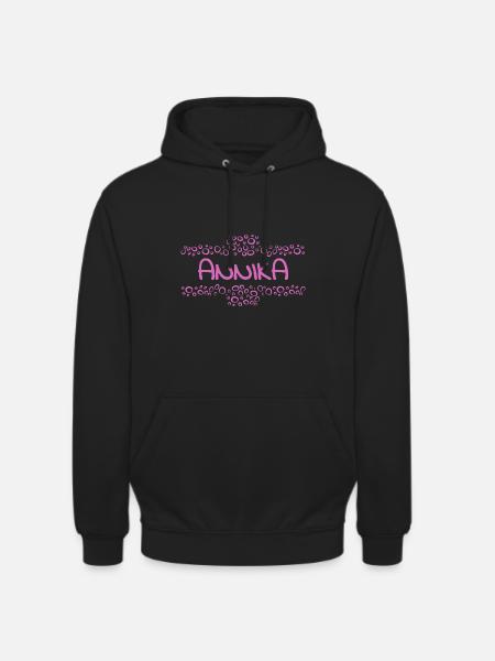First name Annika - Unisex Hoodie - black