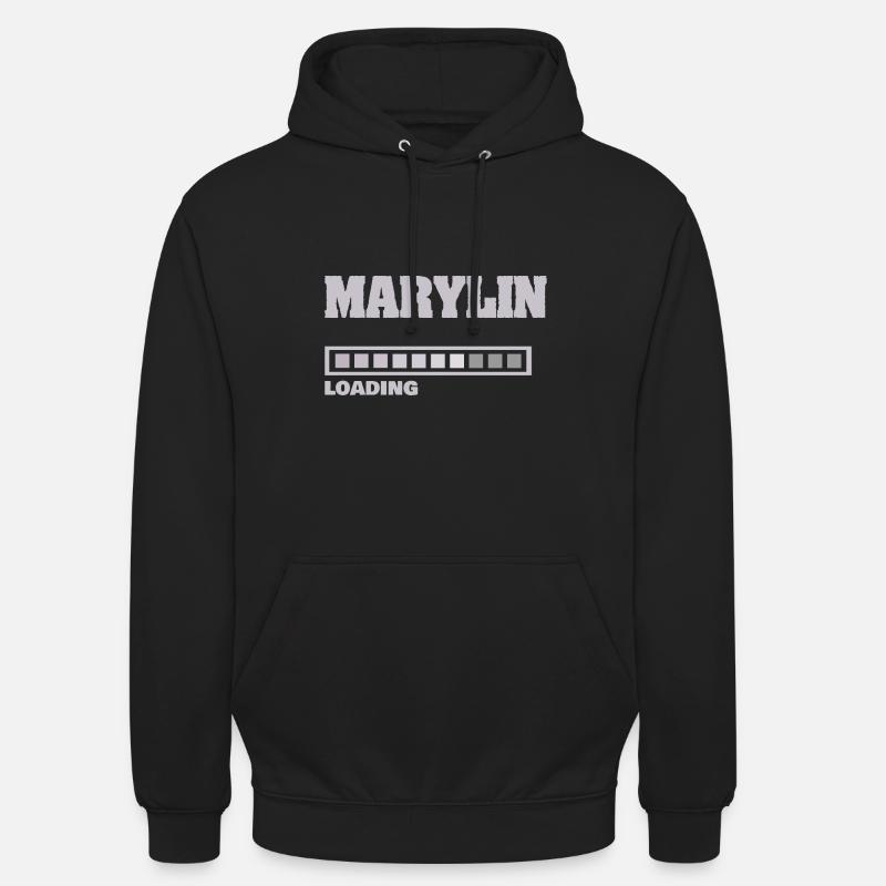 Marylin - Sweat-shirt à capuche unisexe - noir