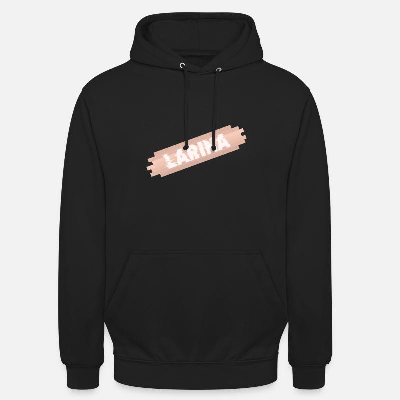 Cadeau pour Larina - Sweat-shirt à capuche unisexe - noir